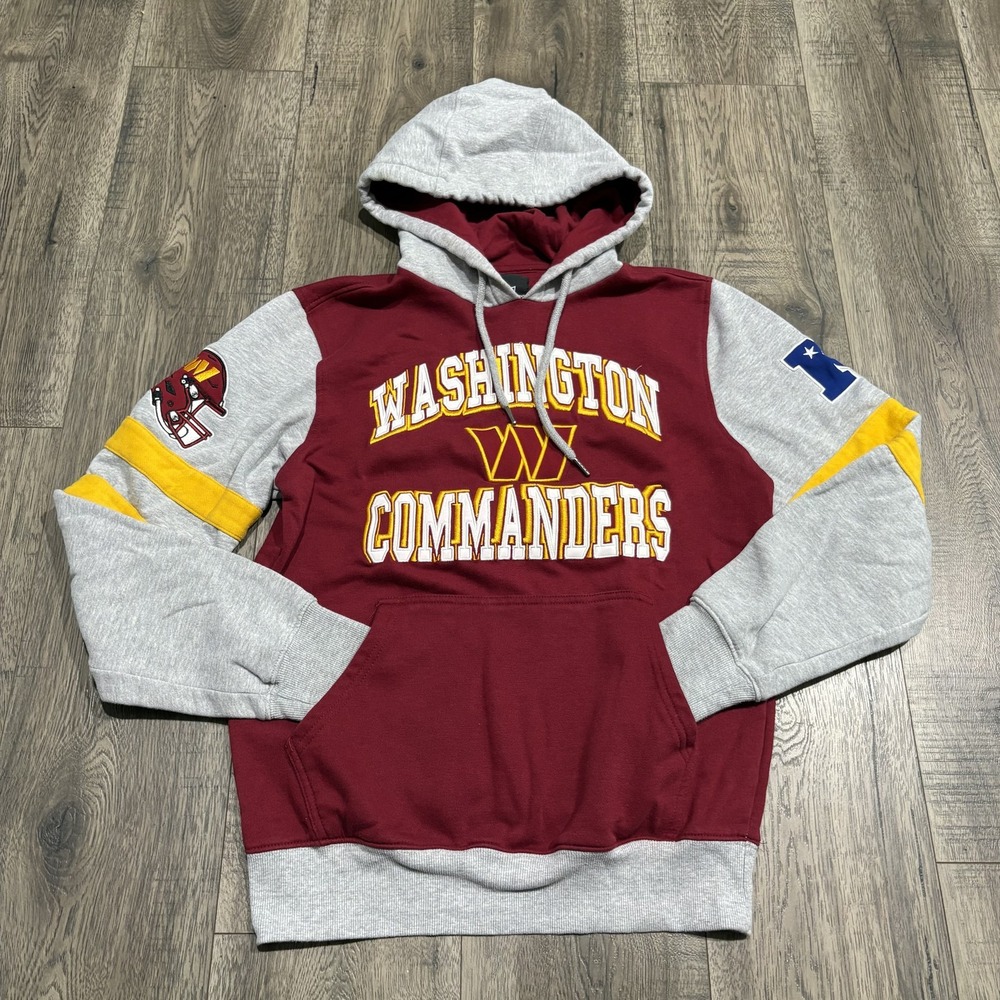 Washington Commanders Hoodie Sweatshirt Mens XS Red NFL Football Pullover